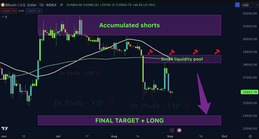 رسم بياني لسعر عملة بتكوين
